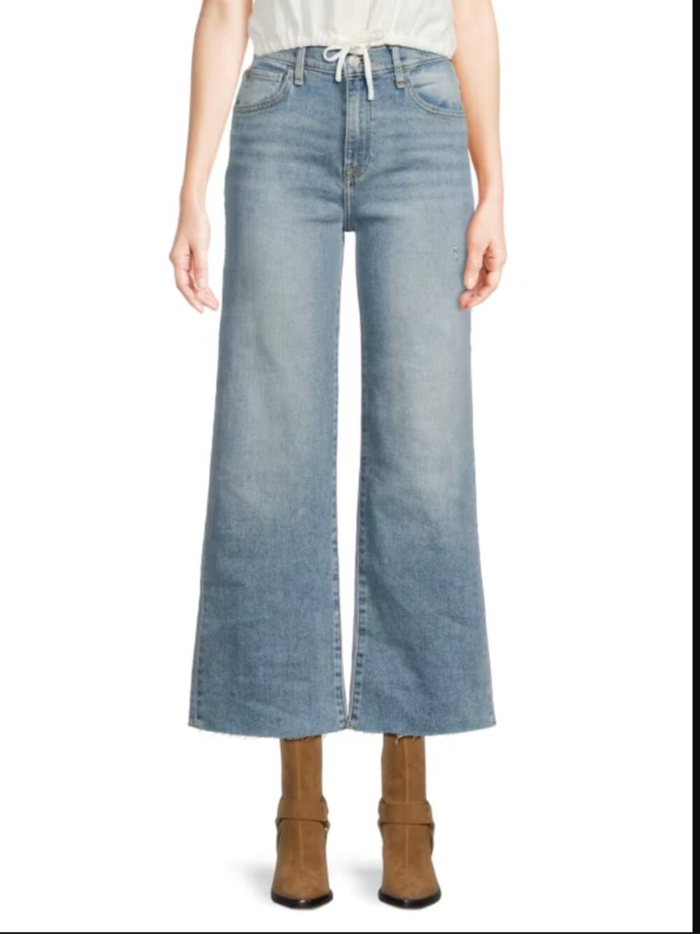 Rosalie High-Rise Wide Leg Ankle Jean SZ 32 (12 or 14) Sierra Wash NWT